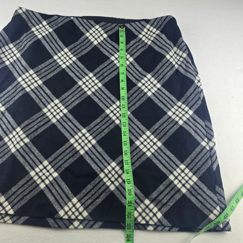 Talbots NWT Plaid Wool Blend Mini‎ Skirt Lined Career Classic Size 18W - Picture 9 of 9